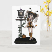 ニンフの夢のカボチャ カード (黄色い花)