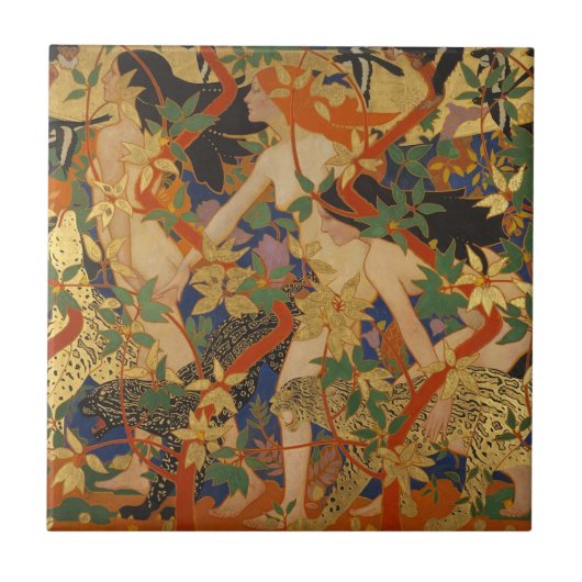 ニンフアールヌーボー タイル (正面)