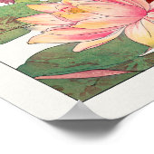 ニンフェアロータス、フローラ ポスター (角)