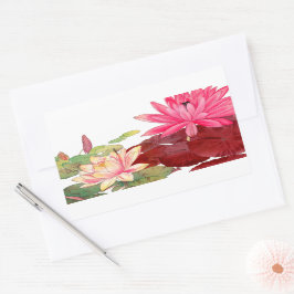 ニンフェアロータス 長方形シール