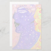 ニンフフォークアートバイアンヤC 便箋 (正面/裏面)