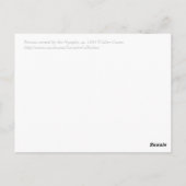 ニンフ族によって武装されたペルセウス ポストカード (裏面)