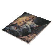 ニンフLeucothea (canvaの油を愛撫するアポロ タイル (側面)