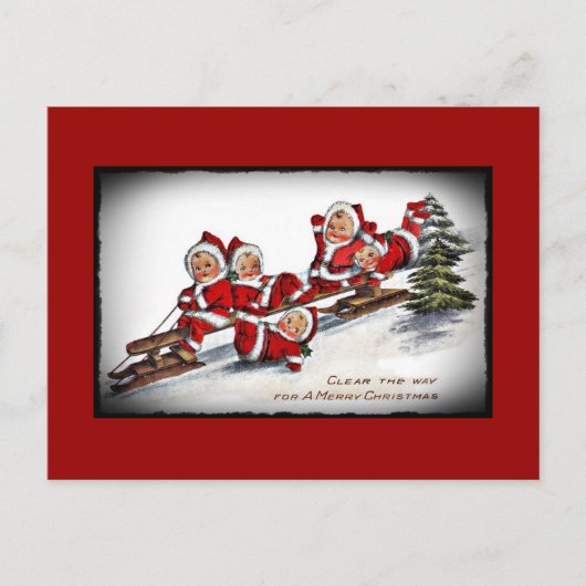 ニンブル・ニックスのスレッジライド ポストカード (正面)