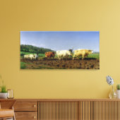 ニヴェルナで耕す, 1849 キャンバスプリント (インサイチュ (リビング))