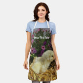 ニーグリッシュクレインズクューケンシュルツェ+デイン文字 エプロン (着用した状態)