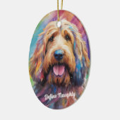 ニースいけなか！ペットおもしろいのいけな定義ポートレート セラミックオーナメント (左)