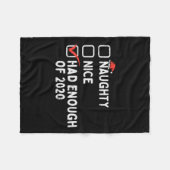 ニースいけなは2020年のクリスマスクォーターティを十分に持っていた フリースブランケット (正面(横))