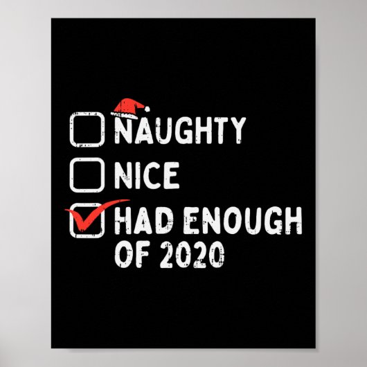 ニースいけなは2020年のクリスマスクォーターティを十分に持っていた ポスター (正面)