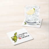 ニースいけなまたはグラインチ引用文 スクエアペーパーコースター (インサイチュ)