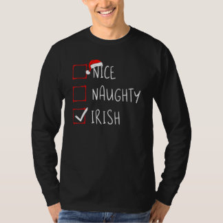 ニースいけなアイリッシュクリスマスアイルランド伝統ルート Tシャツ