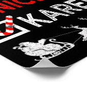 ニースいけなカレンクリスマスパジャマおもしろいサンタH ポスター (角)