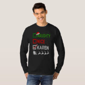 ニースいけなカレンクリスマスパジャマスサンタハットクスマ Tシャツ (正面フル)
