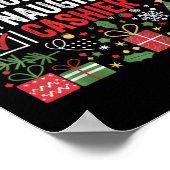 ニースいけなキャシおもしろいアクリスマスサンタクロースT ポスター (角)