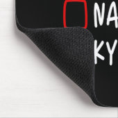 ニースいけなキリー名パーソナライズされたクリスマス・チェ マウスパッド (コーナー)