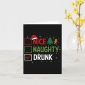 ニースいけなク飲リスマスパジャマおもしろいサンタH カード (黄色い花)