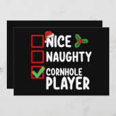 ニースいけなコーンホールプレイヤークリスマスリスト 招待状 (正面/裏面)