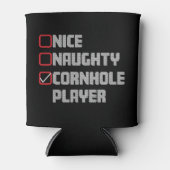 ニースいけなコーンホールプレイヤーリスト醜いクリスマス 缶クーラー (正面)