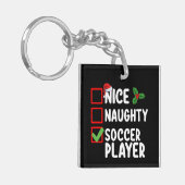 ニースいけなサッカー選手のクリスマス キーホルダー (正面左)