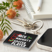 ニースいけなサッカー選手のクリスマス キーホルダー (正面右)