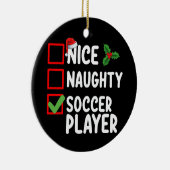 ニースいけなサッカー選手のクリスマス セラミックオーナメント (右)