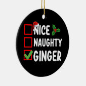 ニースいけなジンジャークリスマスリストファミリーホリデー セラミックオーナメント (右)
