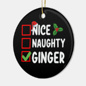 ニースいけなジンジャークリスマスリストファミリーホリデー セラミックオーナメント (左)