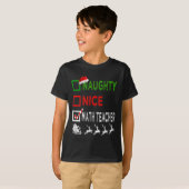 ニースいけなス先生クリスマスパジャマおもしろい Tシャツ (正面フル)