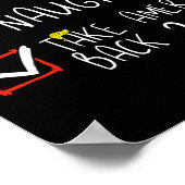 ニースいけなテイクアメリカバック2024おもしろいトランプXm ポスター (角)