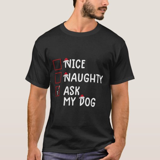 ニースいけなド頼グの可愛いクリスマス Tシャツ (正面)