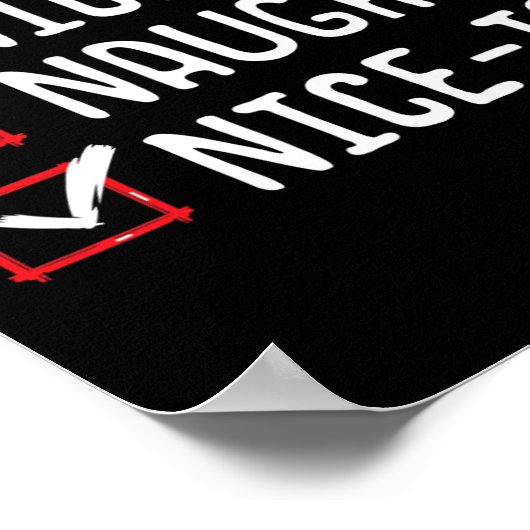 ニースいけなニース風のクリスマスリスト ポスター (角)