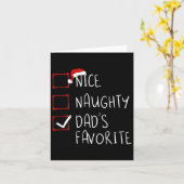 ニースいけなパパのお気に入りのクリスマスリストクリスマスFa カード (黄色い花)
