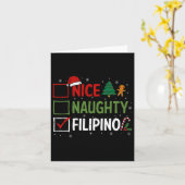 ニースいけなフィリピーノクリスマスパジャマスサンタク カード (黄色い花)