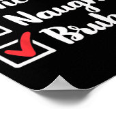 ニースいけなブおもしろいルクリスマスクリスマス女性男性K ポスター (角)