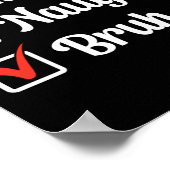 ニースいけなブおもしろいルクリスマスリスト女性男子供G ポスター (角)