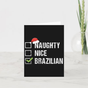 ニースいけなブラジルブラジルSanta Hatクリスマス カード