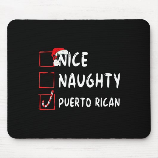 ニースいけなプエルトリカクリスマスプエルトリコ マウスパッド (正面)
