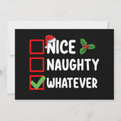 ニースいけなホッおもしろいトクリスマスリスト 招待状 (正面)