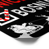 ニースいけなボスニアクリスマスパジャマスサンおもしろいタ ポスター (角)