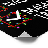 ニースいけなママがクリスマスリストをサンタクロースに ポスター (角)