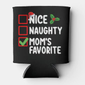 ニースいけなママのクリスマスお気に入りのリスト家族 缶クーラー (正面)