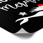 ニースいけなマーメイドのメおもしろいードクリスマス ポスター (角)