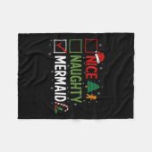 ニースいけなマーメイドクリスマスパジャマスサンタクロース フリースブランケット (正面(横))