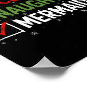 ニースいけなマーメイドクリスマスパジャマスサンタクロース ポスター (角)