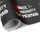 ニースいけなマーメイドクリスマスリストファミリーホリデー ラッピングペーパー (ロールコーナー)