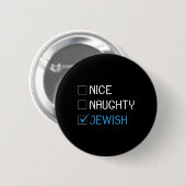 ニースいけなユダヤ人ユダヤ人ジョークHanukkah Hannukkah Gi 缶バッジ (正面&裏面)