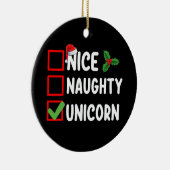 ニースいけなユニコーンクリスマスリスト セラミックオーナメント (右)