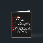 ニースいけなラクロス選手リストChristmas Santa カード<br><div class="desc">素敵ないけなラクロス選手リストのクリスマスサンタクロース</div>