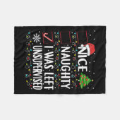 ニースいけなリストは監督さ離れれない男性の女性だった フリースブランケット (正面(横))