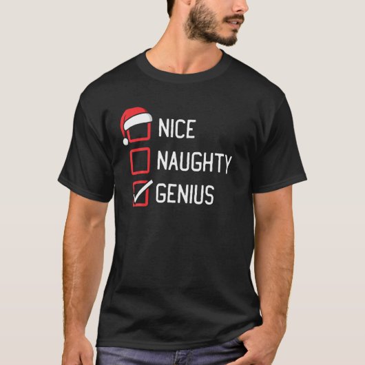 ニースいけなリスト天才クリスマスTシャツ Tシャツ (正面)